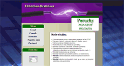 Desktop Screenshot of elektrikar-bratislava-okolie.com