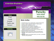 Tablet Screenshot of elektrikar-bratislava-okolie.com